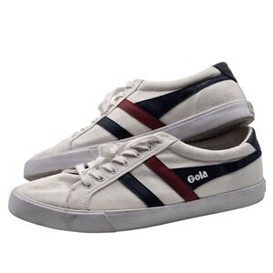 Gola Shoes Mens Size 13 White Navy Red Varsity Low Top Casual Sneakers CMA331